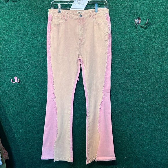 486 NWOT POL 2/Tone Pink Stretch Jeans - Picture 1 of 8